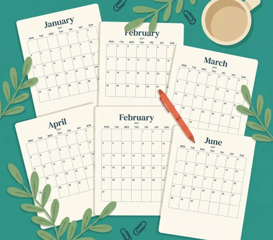 12 Free 2027 Monthly Calendars — free printable PDFs