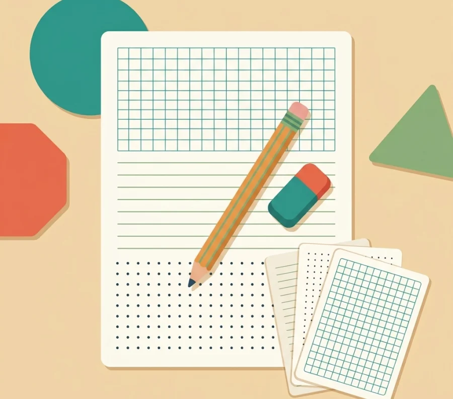 8 Free Graph, Dot Grid & Notes Paper Printables — free printable PDFs